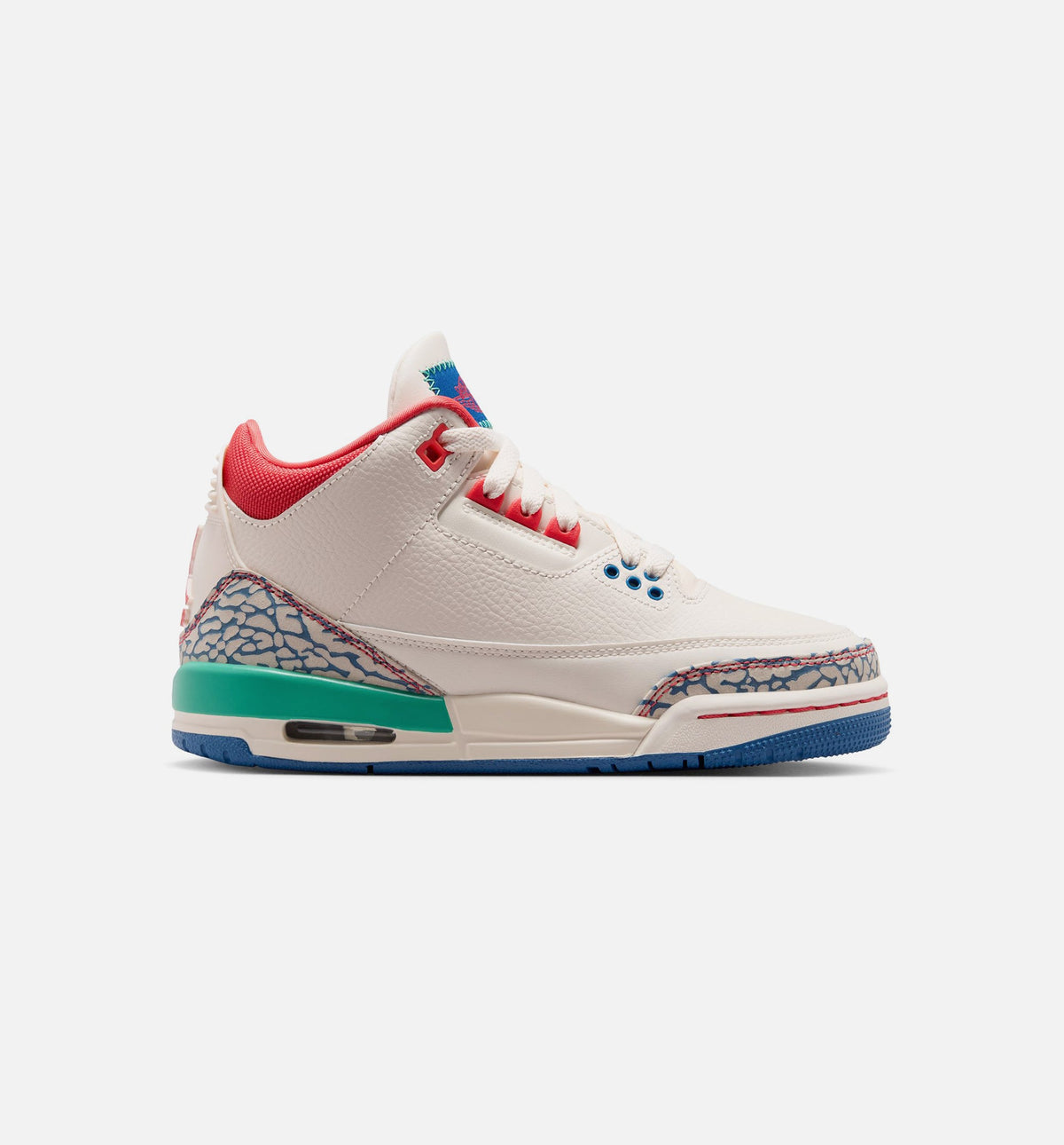 Air Jordan 3 Retro Play Your Way Kids' Shoes - Cream/Red/Blue/Green