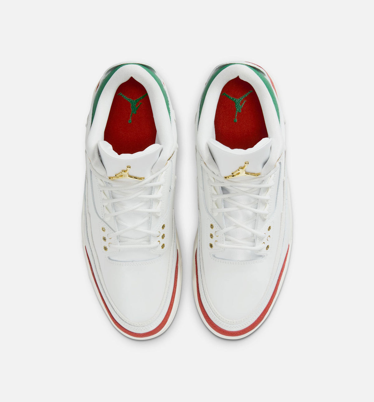Air Jordan 3 Retro El Vuelo Men's Shoes - White/Green/Red/Gold