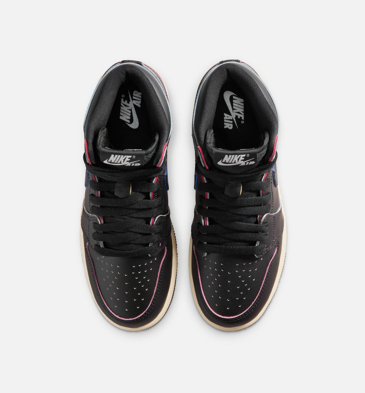 Air Jordan 1 Retro High OG Black Muslin Kids' Shoes - Black/Cream