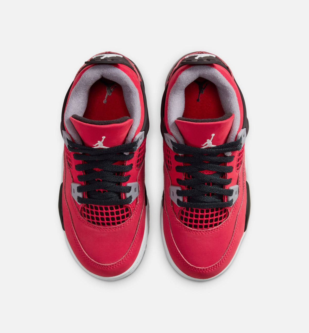 Air Jordan 4 Retro Toro Bravo Preschool Shoes - Red/Grey