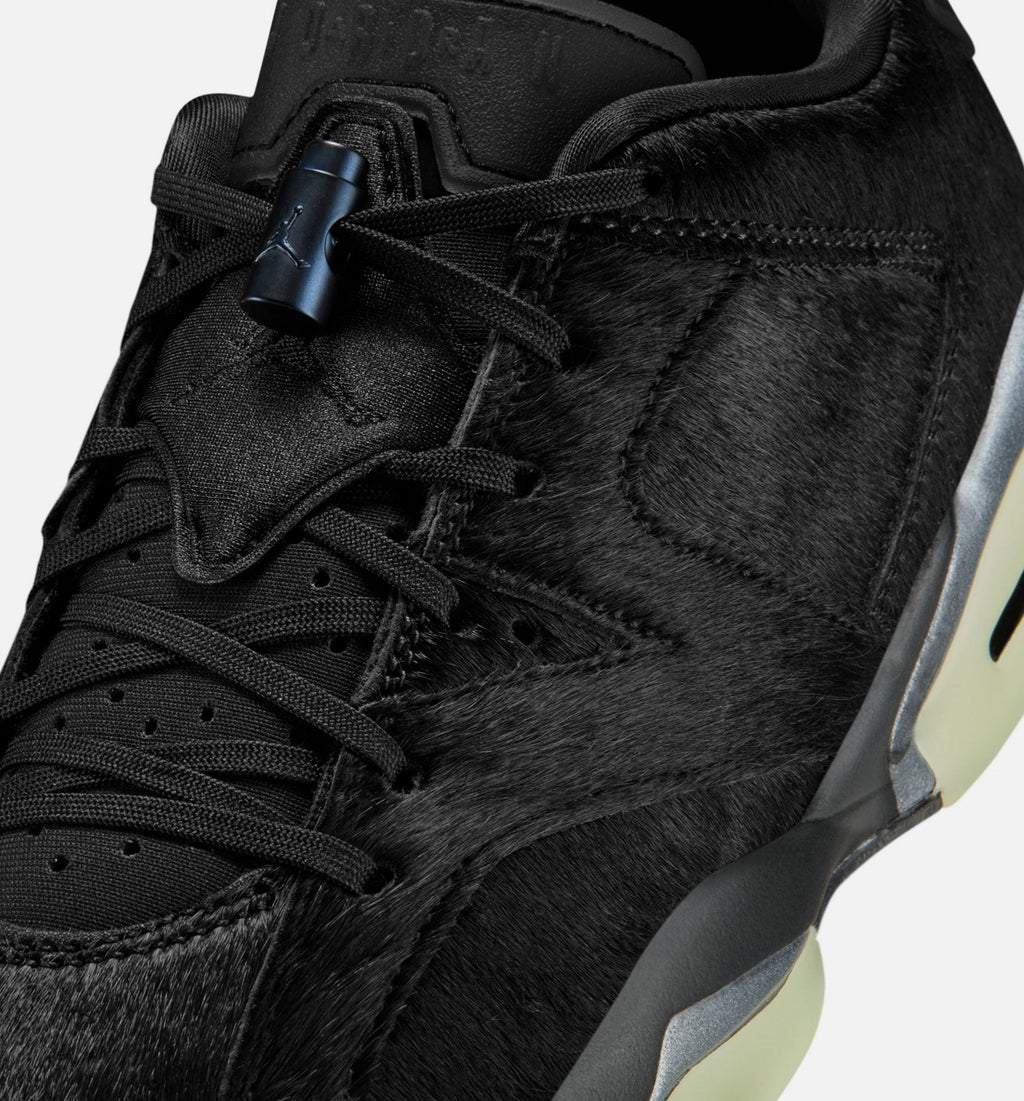 Air Jordan 6 Retro Low Blackout Women's Shoes - Triple Black