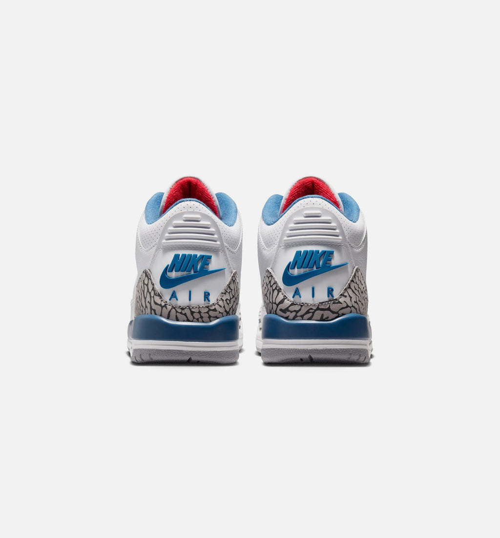 Air Jordan 3 Retro OG True Blue Kids' Shoes - White/Blue/Red