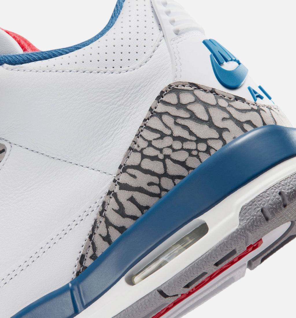 Air Jordan 3 Retro OG True Blue Kids' Shoes - White/Blue/Red