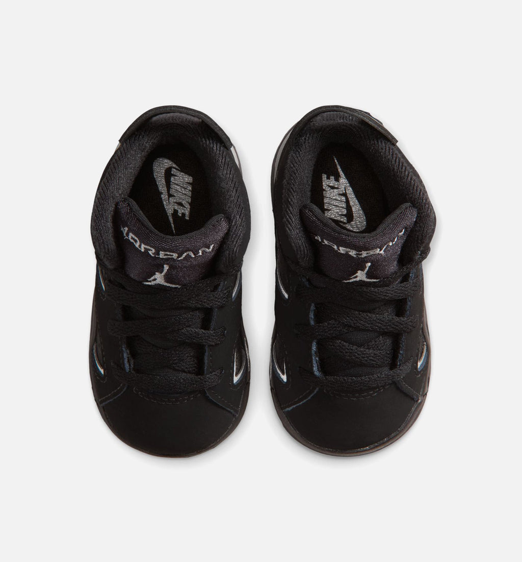 Air Jordan 6 Cap & Gown Baby & Toddler Shoes - Black/Silver