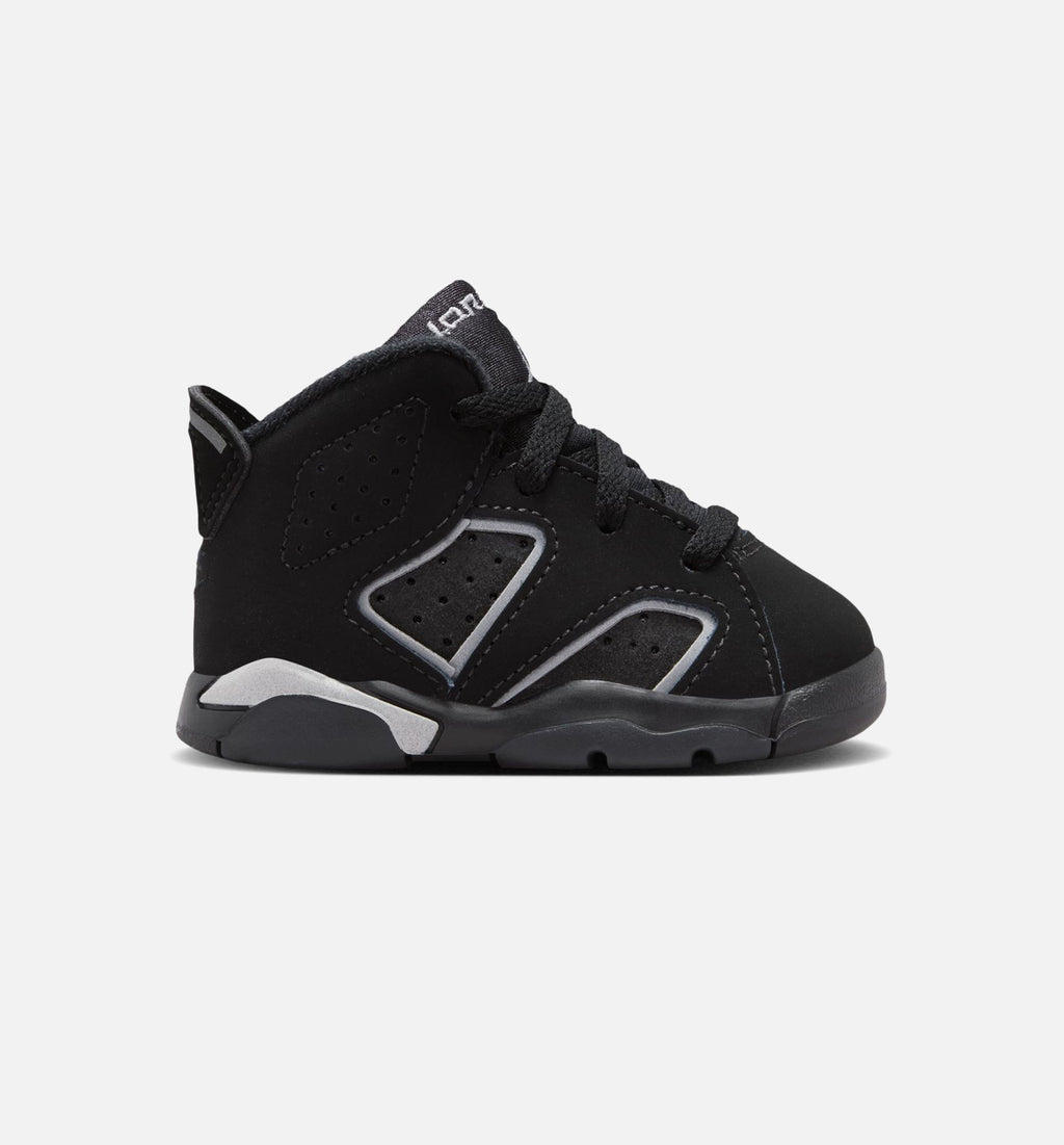 Air Jordan 6 Cap & Gown Baby & Toddler Shoes - Black/Silver