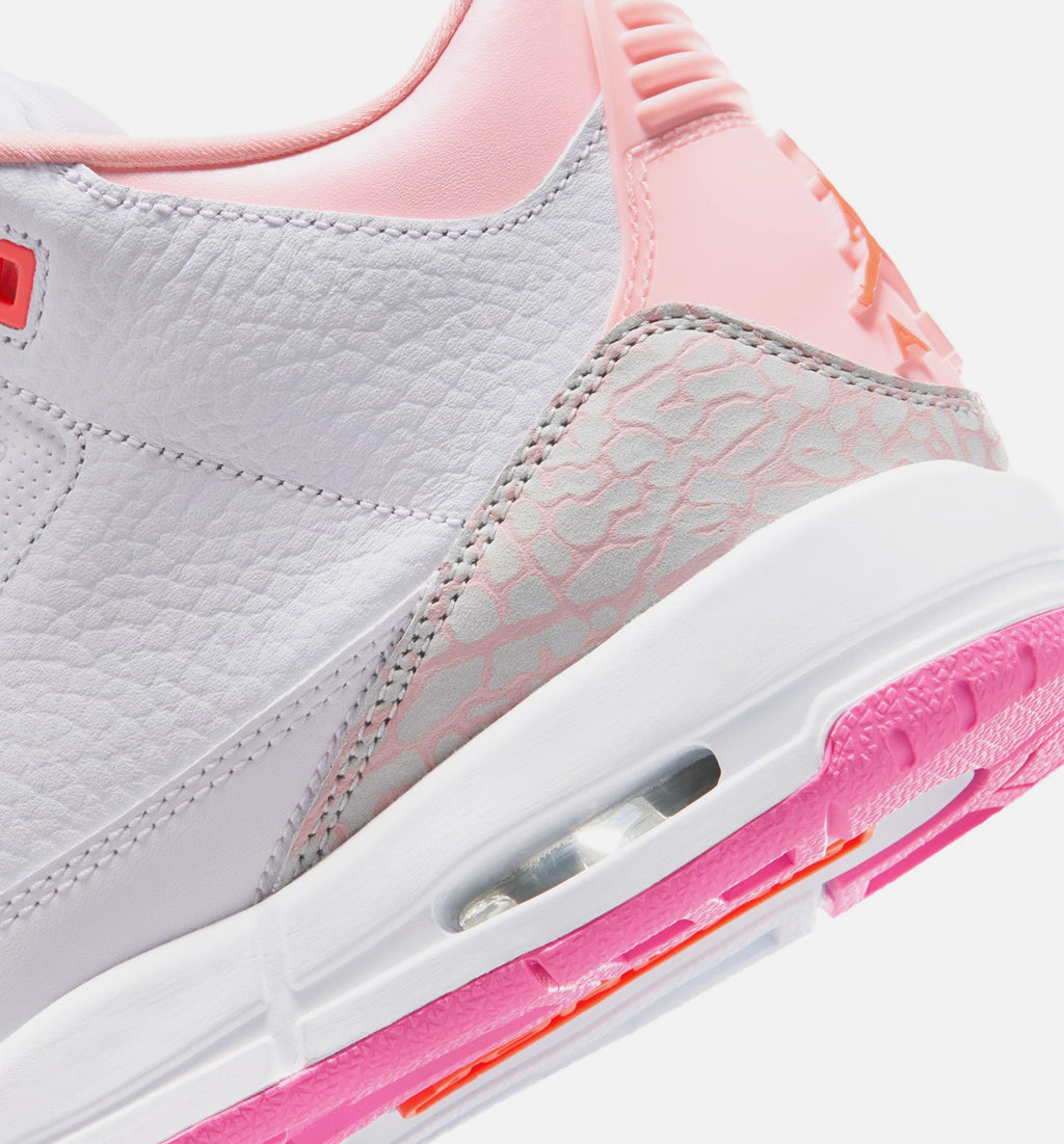 Air Jordan 3 Retro Spring Flowers Kids' Shoes - Pink/Orange