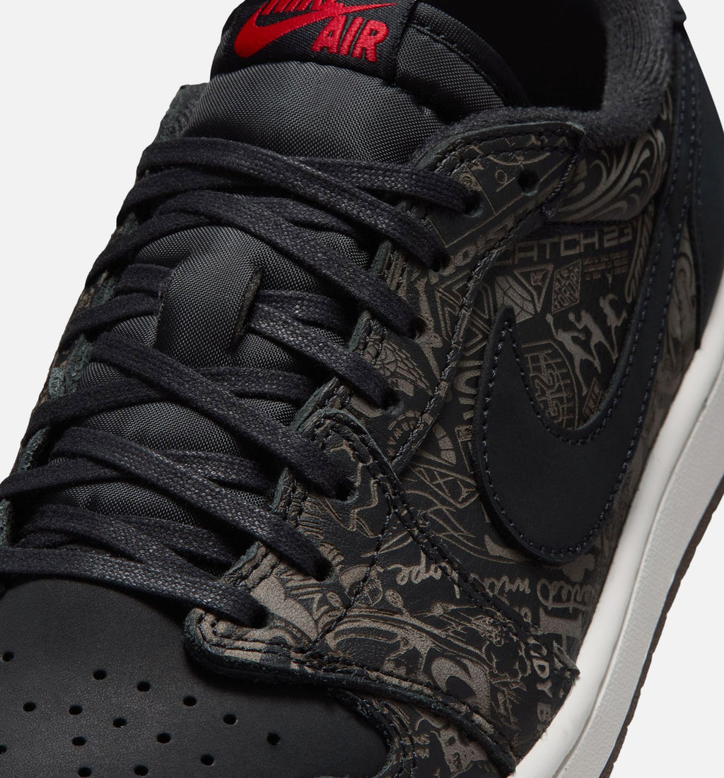 Air Jordan 1 Retro Low OG Laser Men's Shoes - Black/Varsity Red/White