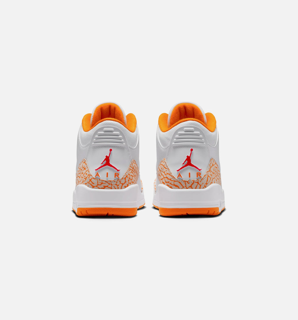 Air Jordan 3 Retro Orange Citrus Women's Shoes - White/Orange