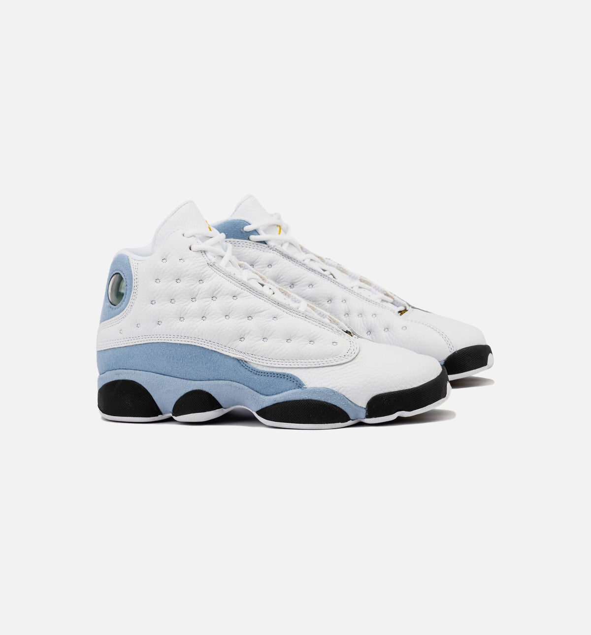 Air Jordan 13 Retro Blue Grey Kids' Shoes - White/Blue Grey/Yellow