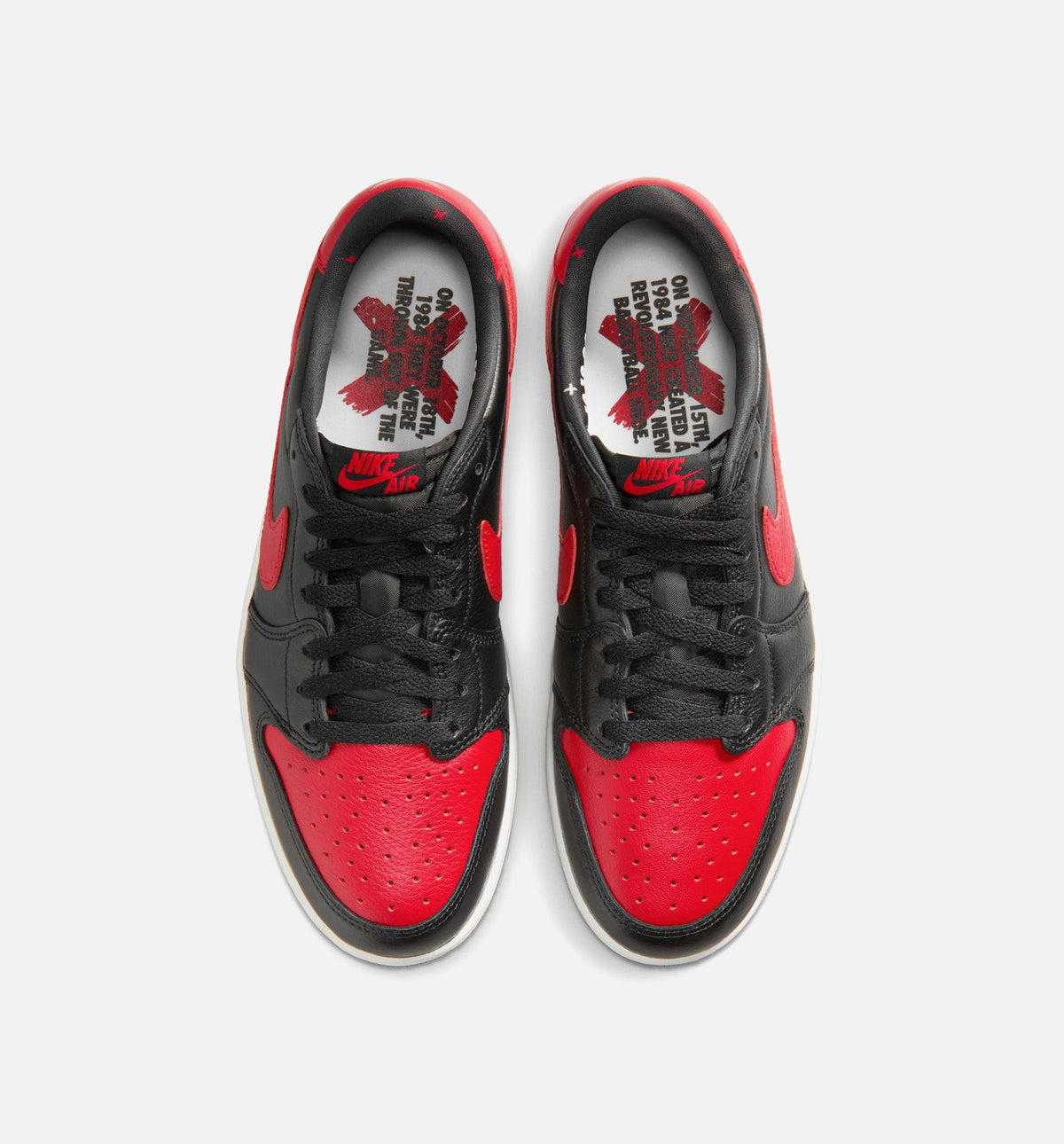 Air Jordan 1 Retro Low OG Banned Men's Shoes - Black/Varsity Red/White