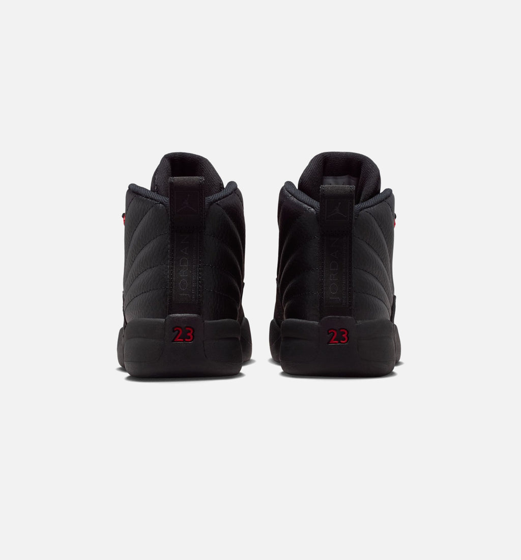 Air Jordan 12 Retro Bloodline Preschool Shoes - Black/Red