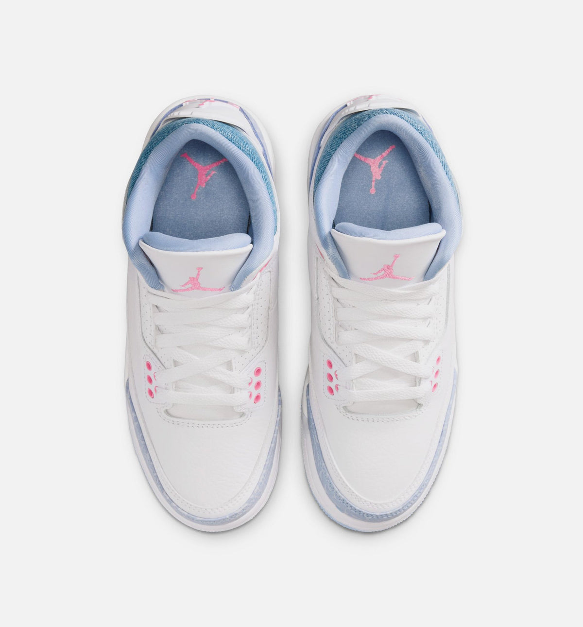 Air Jordan 3 Retro Cobalt Bliss Kids' Shoes - White/Blue/Pink