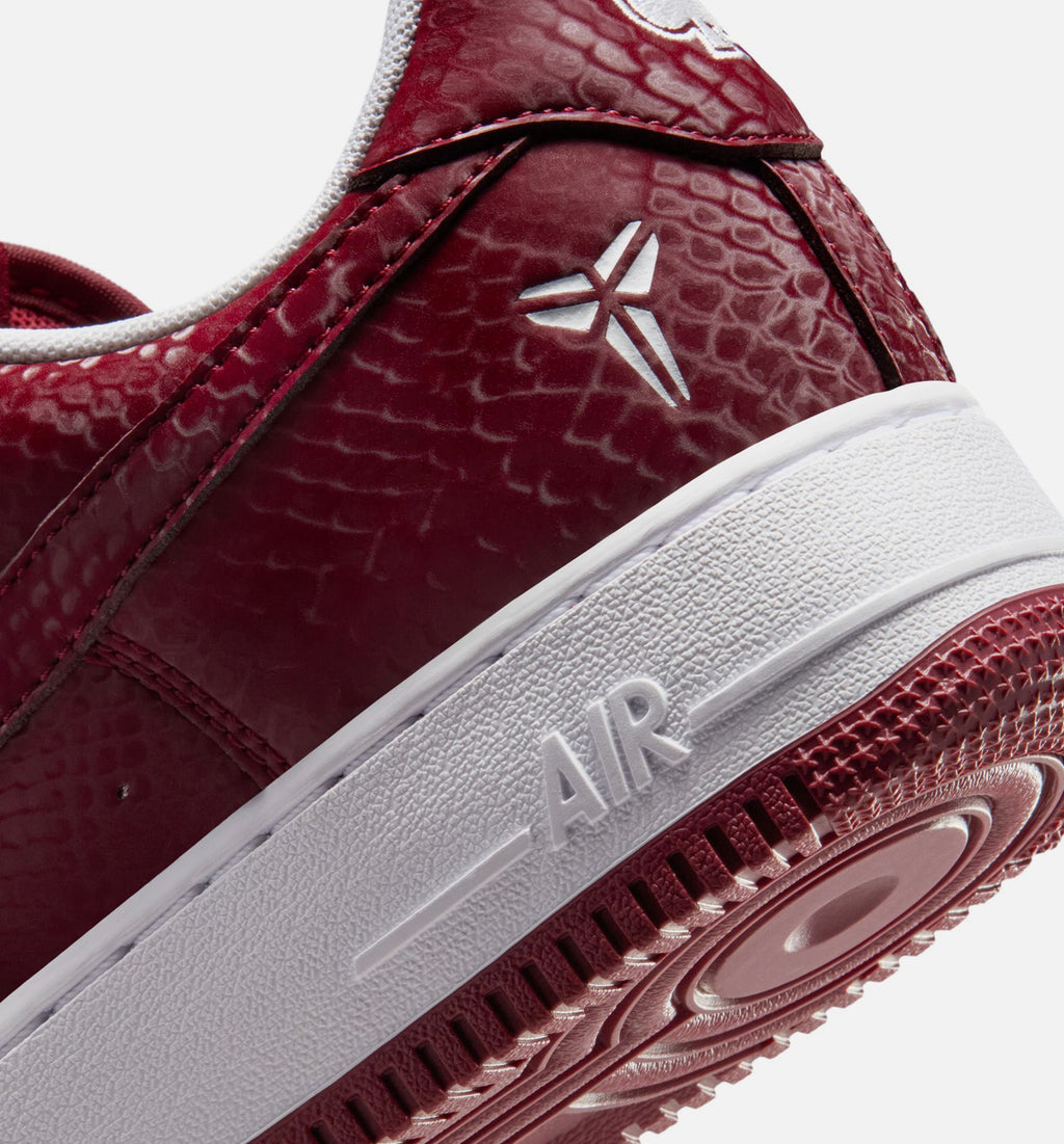 Nike Kobe Air Force 1 Low Merion Men's Shoes - Red/White