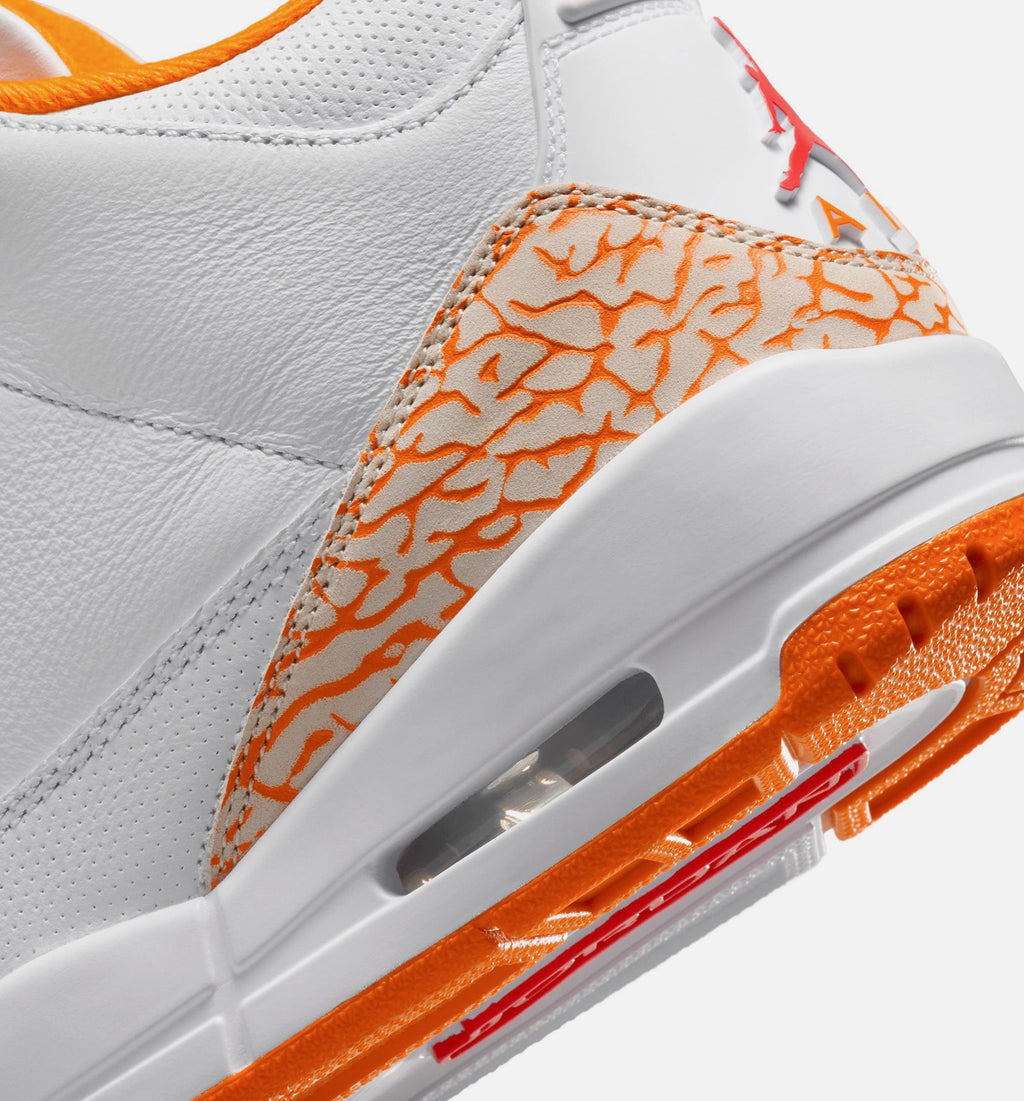 Air Jordan 3 Retro Orange Citrus Women's Shoes - White/Orange