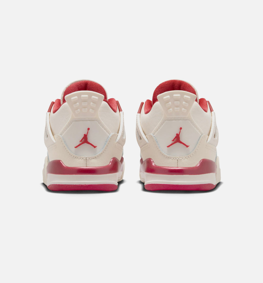 Air Jordan 4 Retro Valentine's Day Baby & Toddler Shoes - Ivory/Red