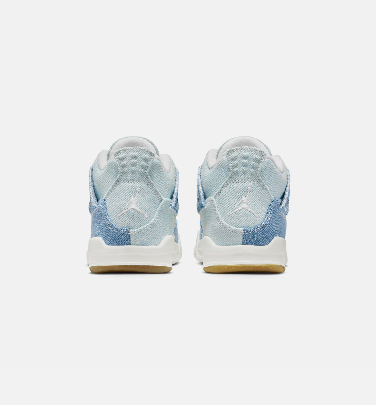 Air Jordan 4 Retro Worn Blue Preschool Shoes - Cream/Faded Blue