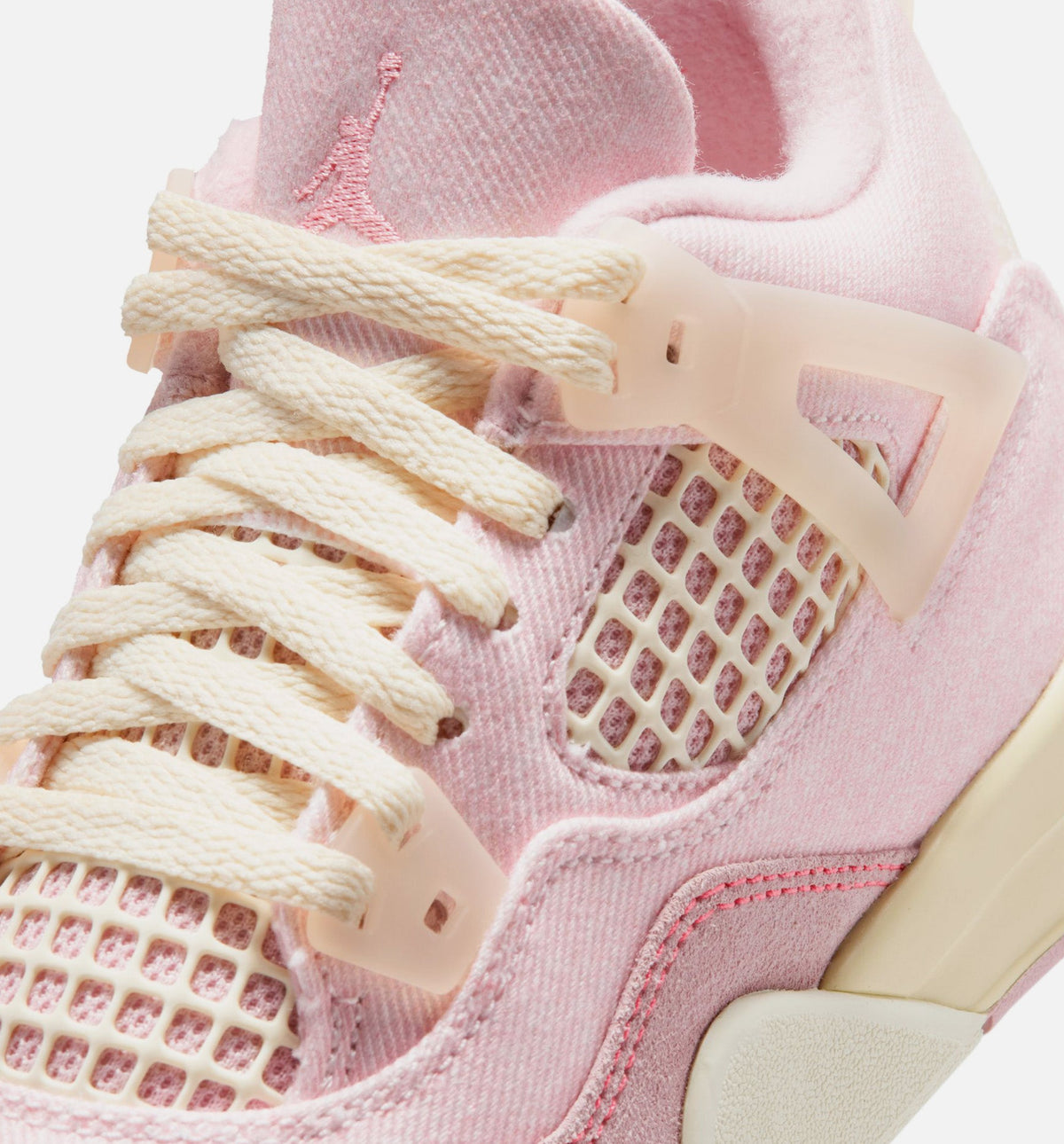 Air Jordan 4 Retro Pink Pearl Preschool Shoes - Pink/Cream