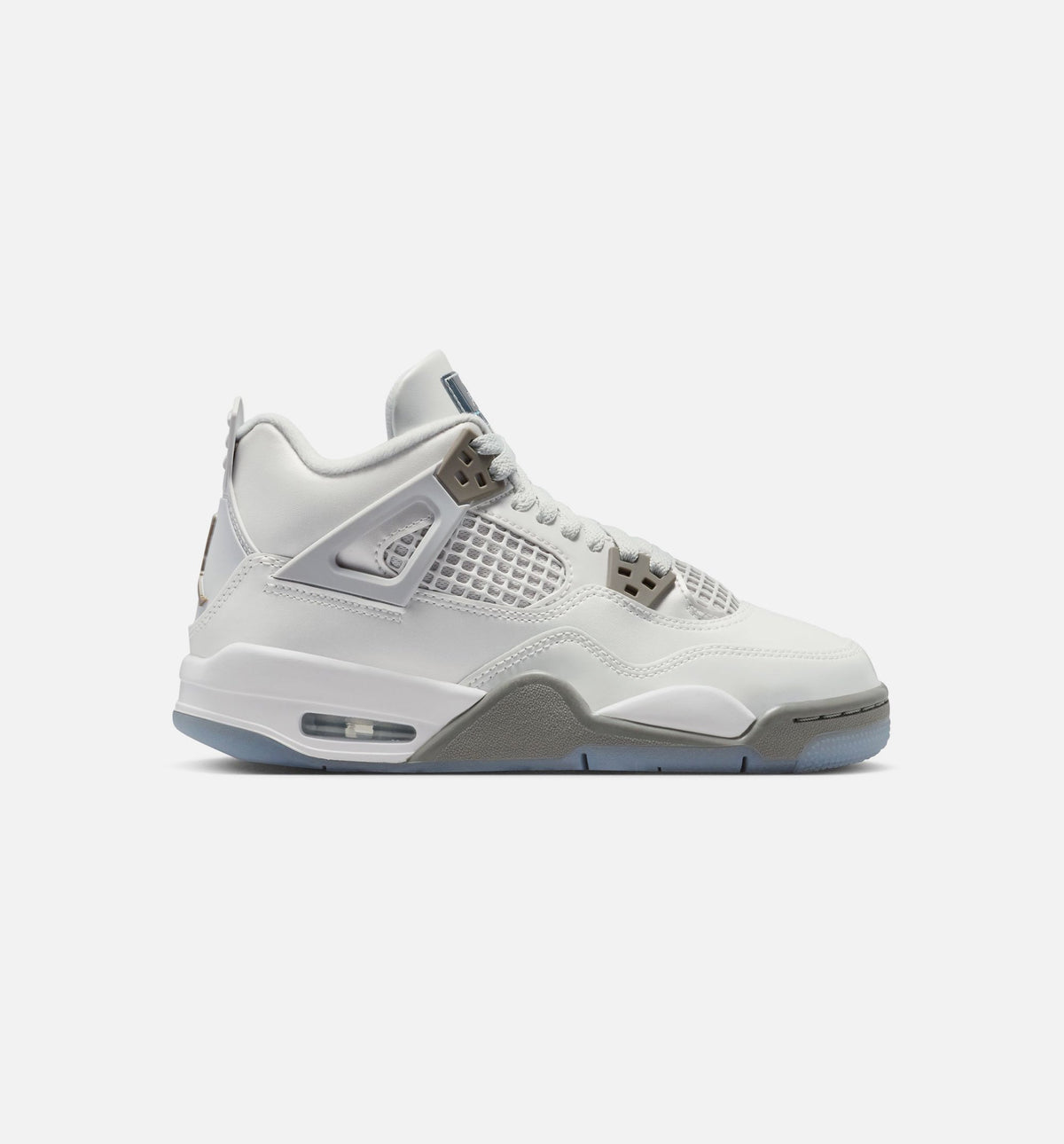 Air Jordan 4 Retro Blue Chill Kids' Shoes - Grey/Ice Blue