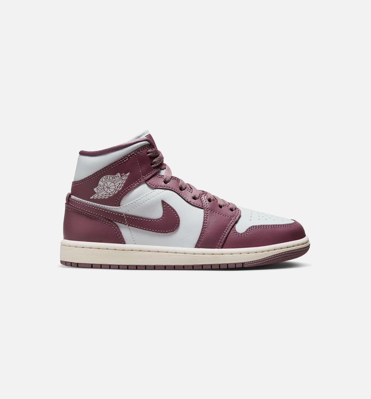 Air Jordan 1 Mid Sky J Mauve Women's Shoes - Platinum/Mauve/Sail