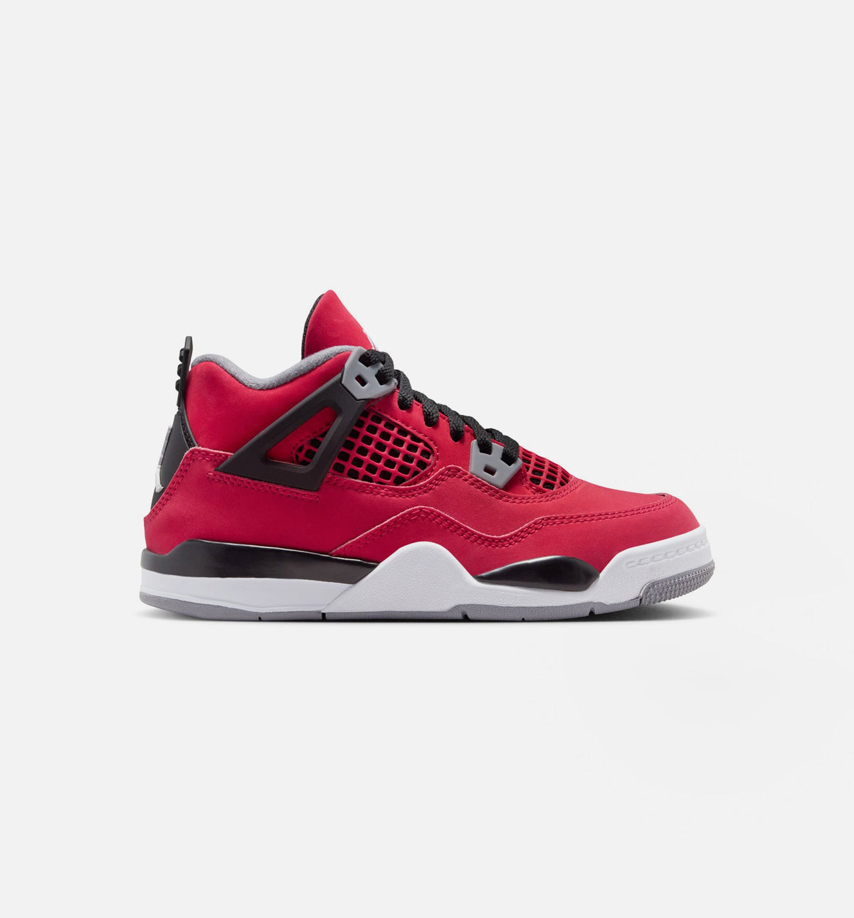 Air Jordan 4 Retro Toro Bravo Preschool Shoes - Red/Grey