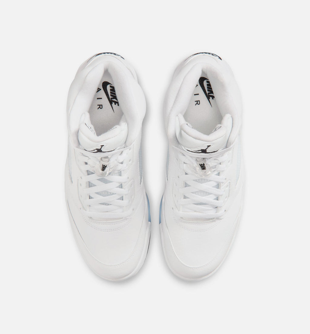 Air Jordan 5 Retro OG White Metallic Men's Shoes - White/Silver