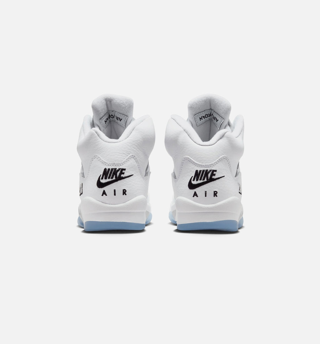 Air Jordan 5 Retro OG White Metallic Kids' Shoes - White/Silver