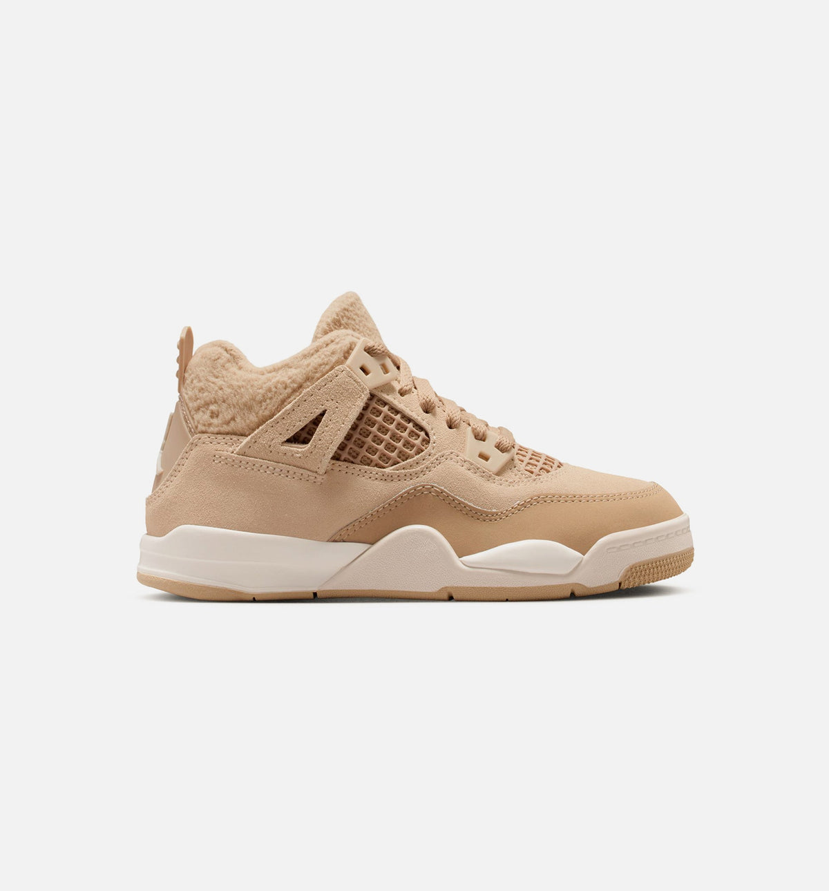Air Jordan 4 Retro Cozy Girl Preschool Shoes - Tan/Cream