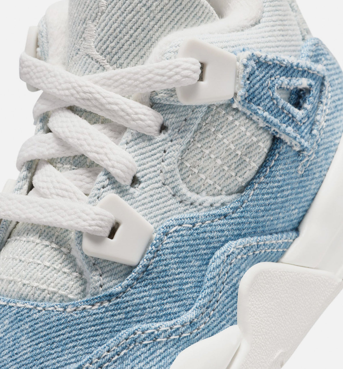 Air Jordan 4 Retro Worn Blue Baby & Toddler Shoes - Cream/Faded Blue