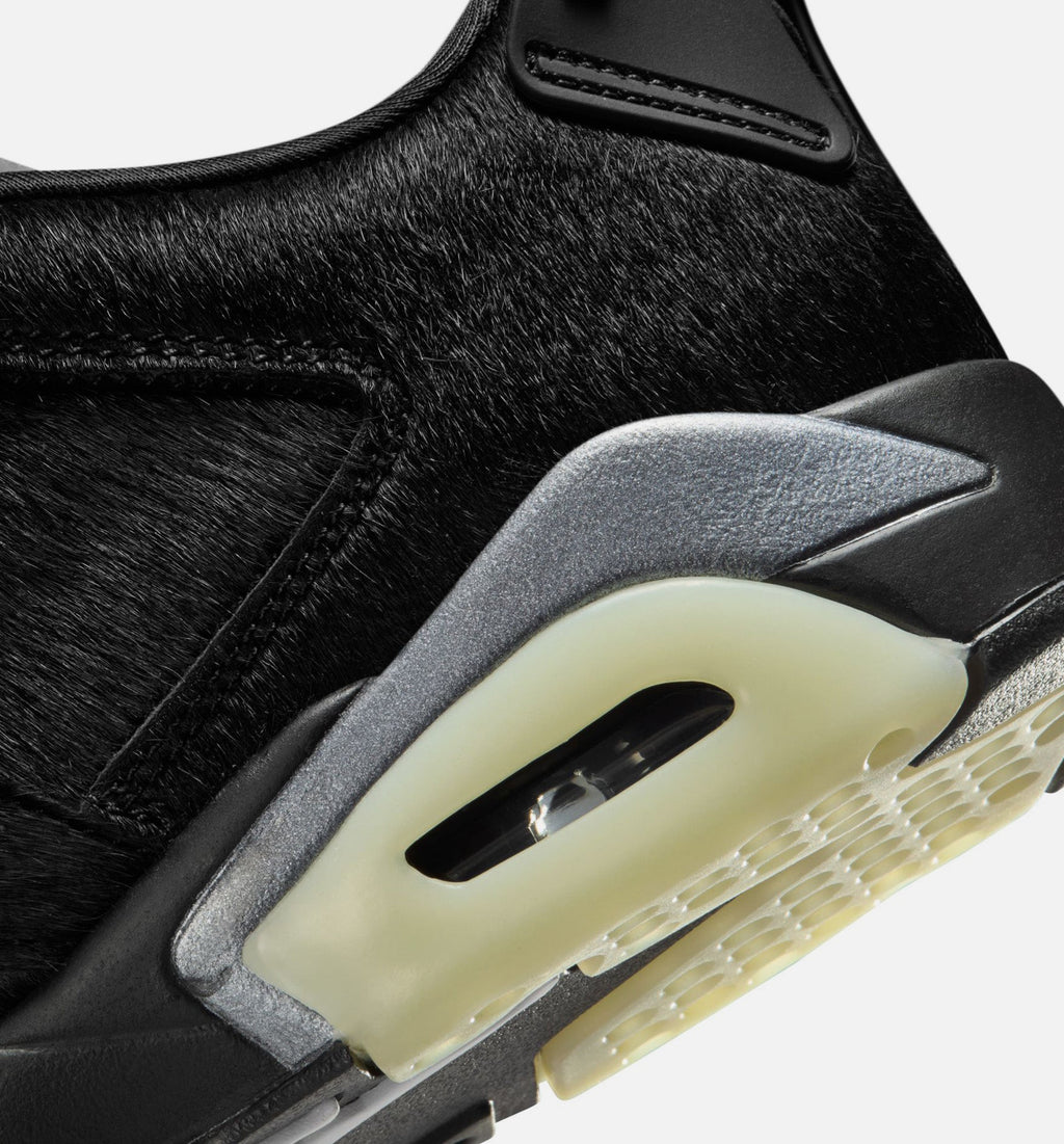Air Jordan 6 Retro Low Blackout Women's Shoes - Triple Black