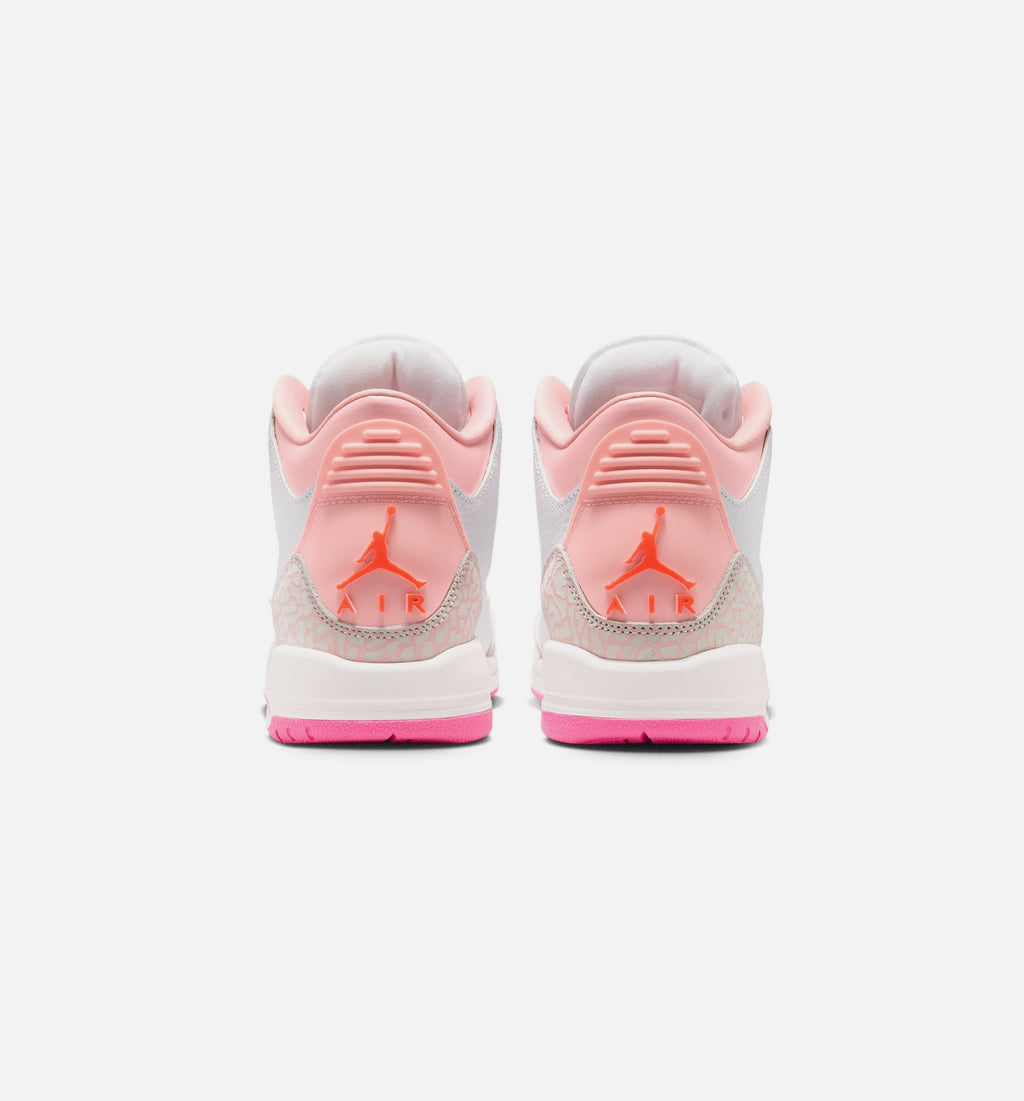 Air Jordan 3 Retro Spring Flowers Kids' Shoes - Pink/Orange