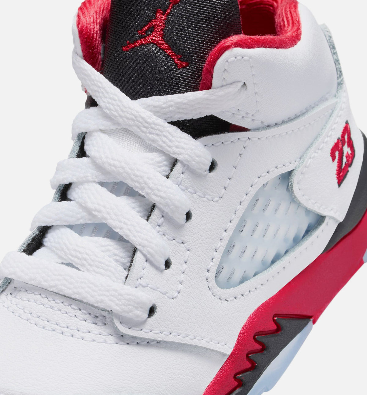 Air Jordan 5 Retro Fire Red Baby & Toddler Shoes - Red/White