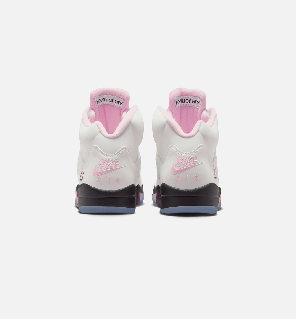 Air Jordan 5 Retro Medium Soft Pink Men's Shoes - White/Pink/Black
