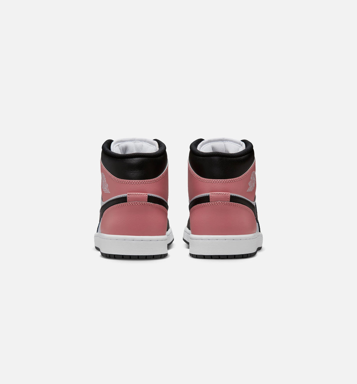 Air Jordan 1 Mid Rust Pink Men's Shoes - White/Rust Pink/Black