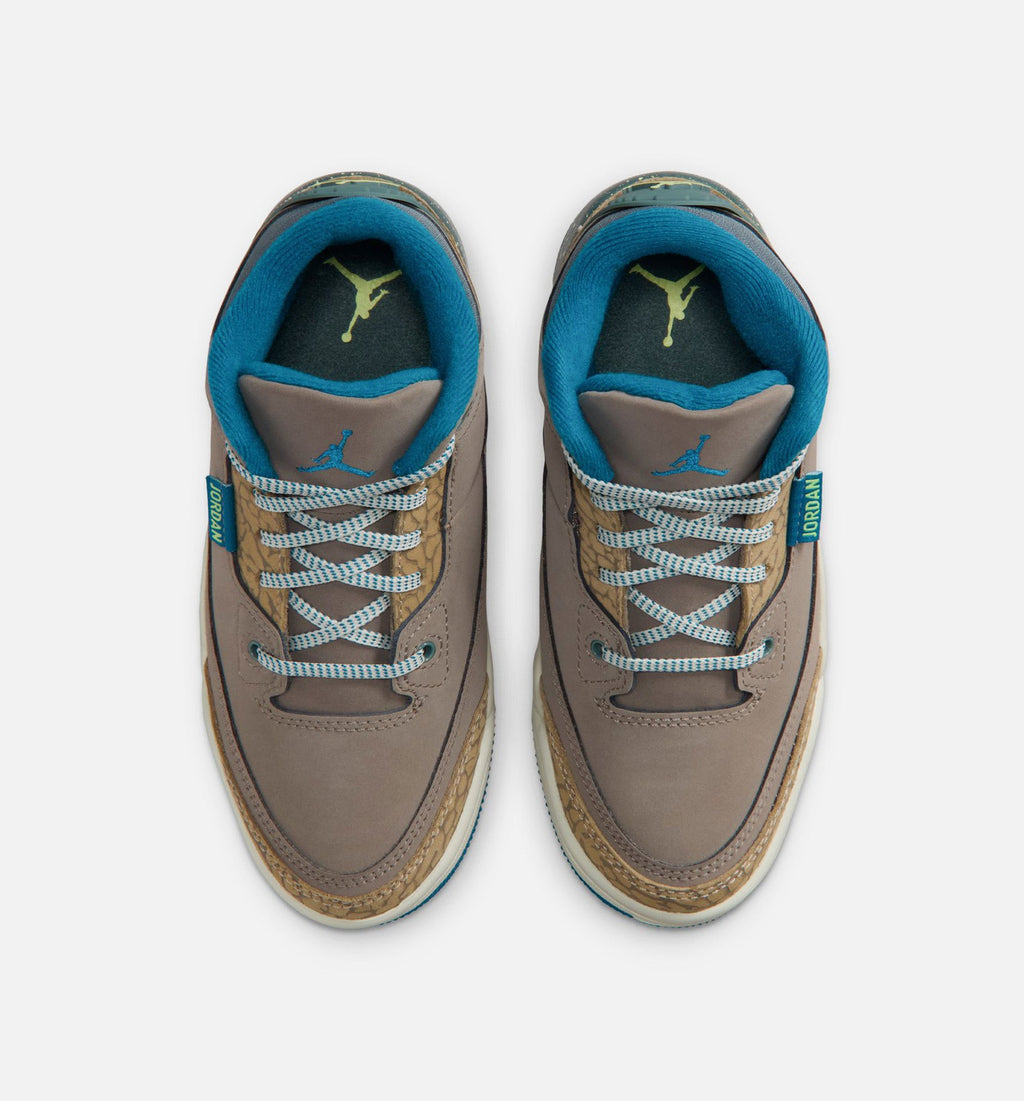 Air Jordan 3 Retro Olive Grey Preschool Shoes - Olive/Green/Khaki
