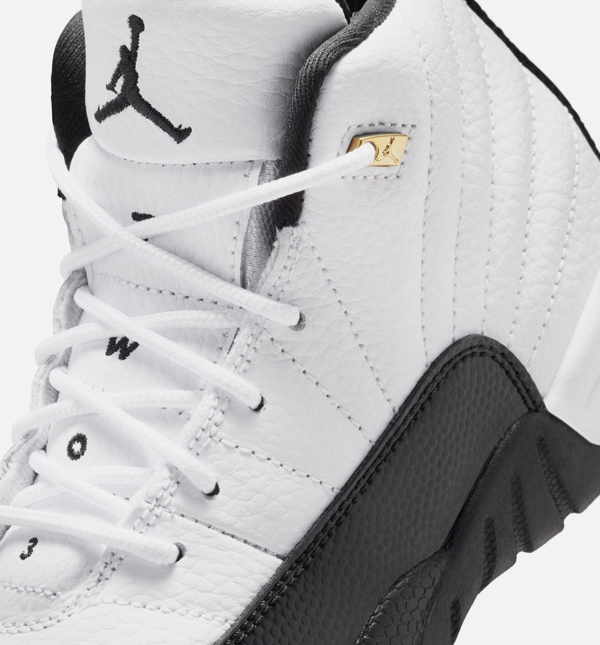 Air Jordan 12 Retro Taxi Preschool Shoes - White/Black/Yellow
