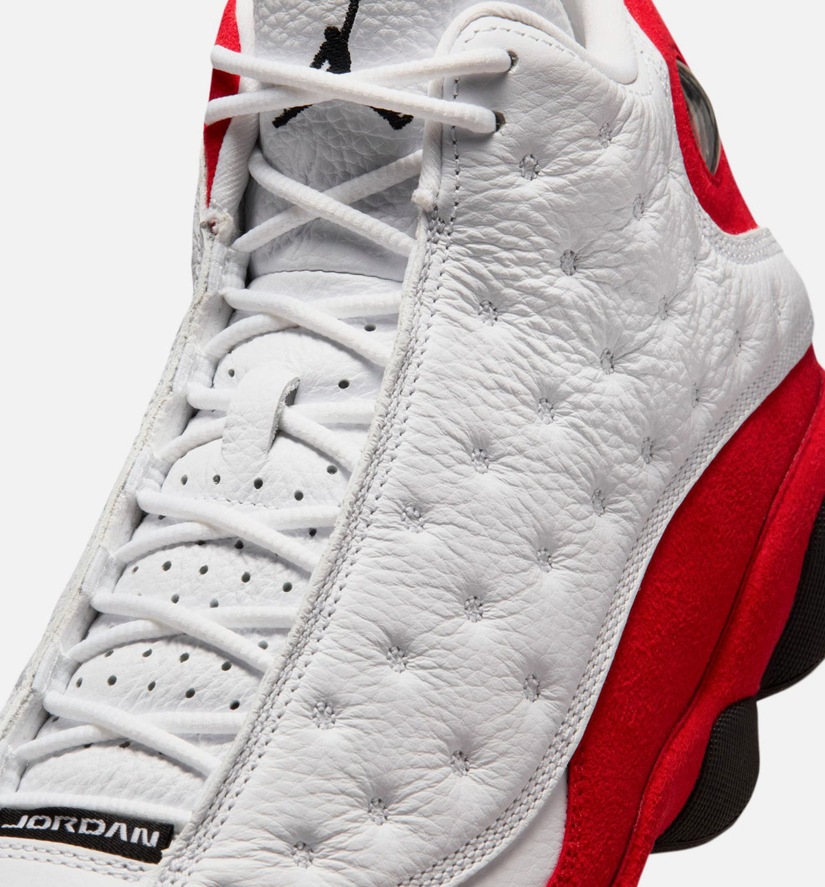 Air Jordan 13 Retro White and University Red Men's Shoes - White/Black/Red
